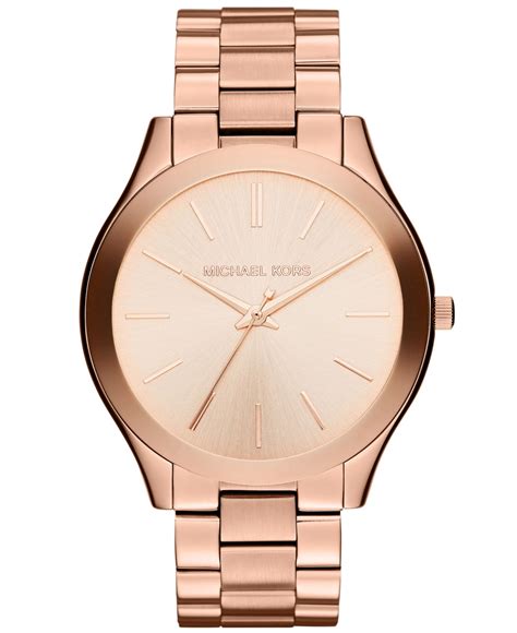 Michael Kors Women's Slim Runway Rose Gold